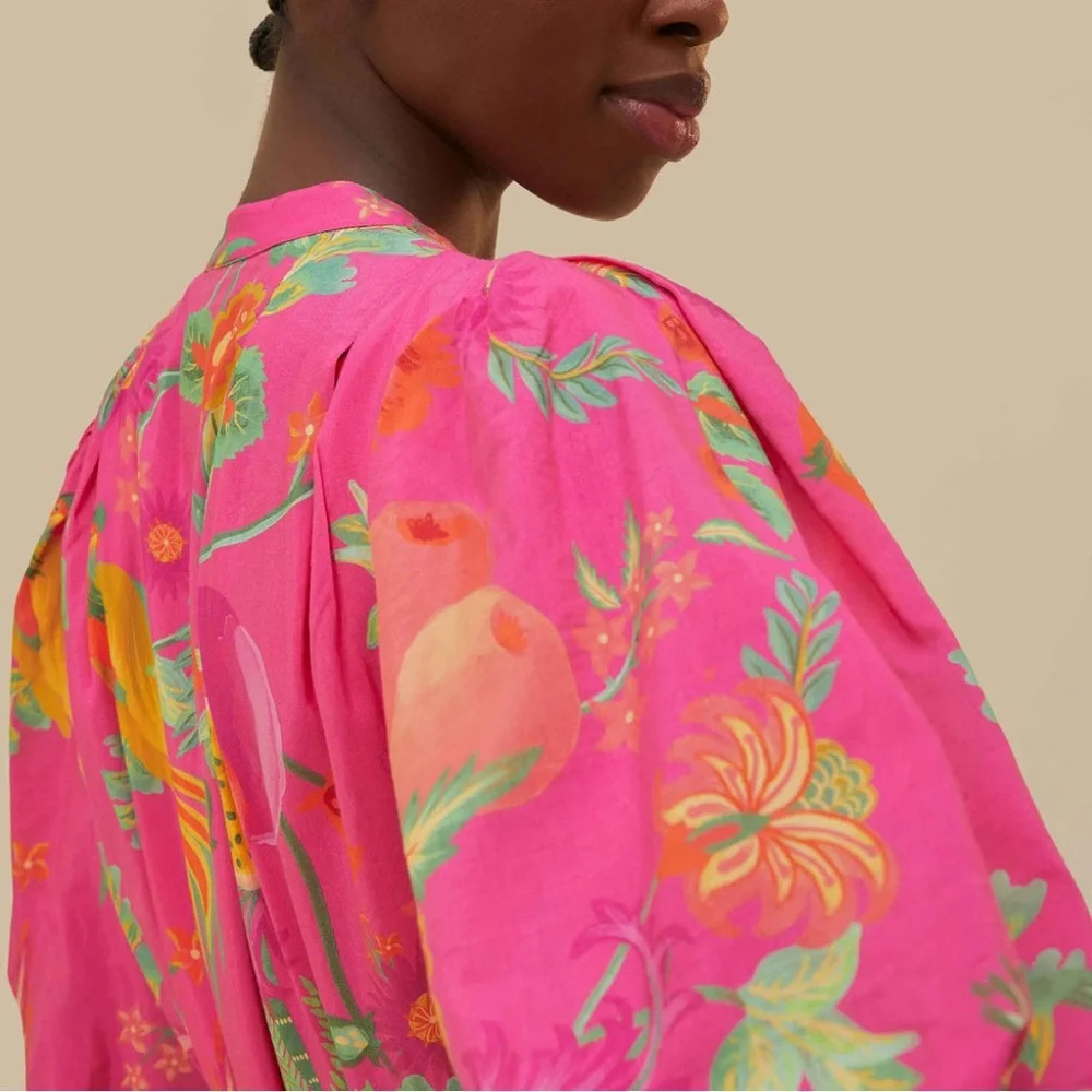 FARM Rio Pink Floral Mini Dress - Picture 5 of 7
